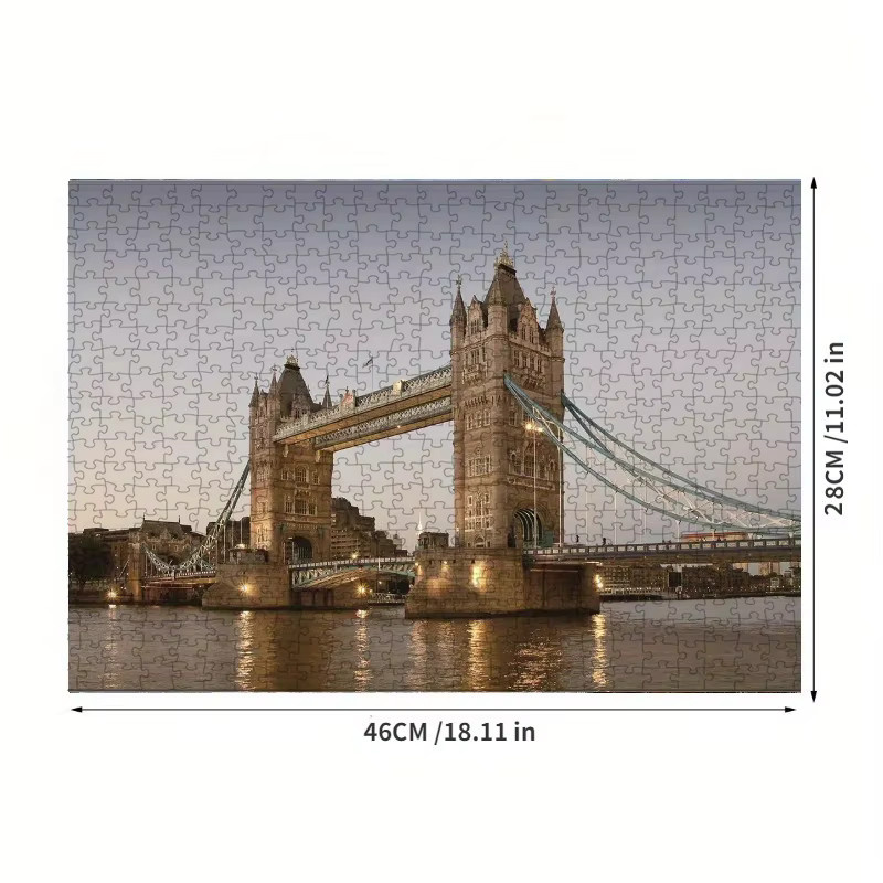 MaxRenard Puzzle, Gemälde von London Tower Bridge, 500 Teile - Bild 2