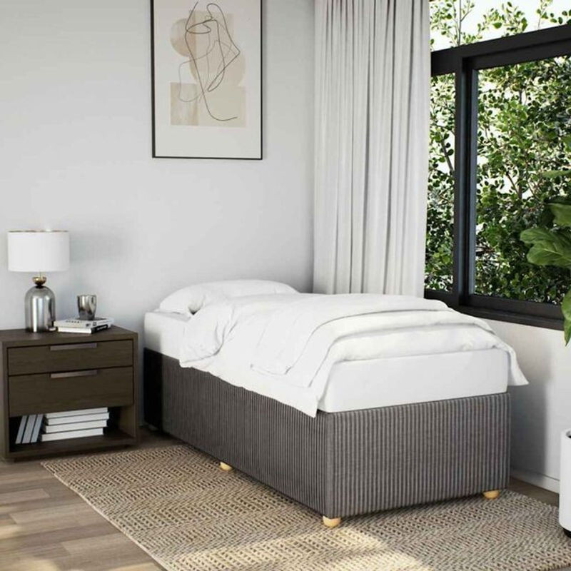 Polsterbett vidaxl in Taupe meliert aus Stoff, B/T: 100 x 200 cm - Bild 1