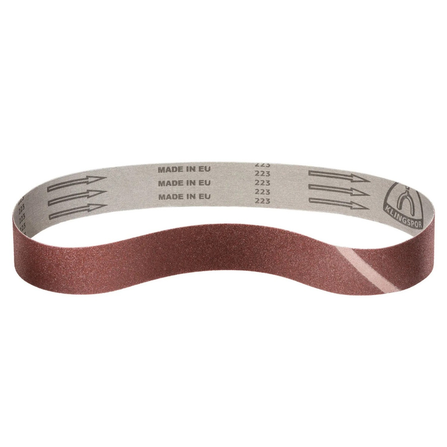 Klingspor Gewebe Schleifband LS307X/LS309X Korn 60 für Metall und Holz, Farbe Braun, 10 Stück, B: 2,5 cm, L: 76,2 cm - Bild 2