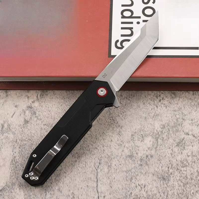 Klappbares Taschenmesser mit D2-Klinge für Outdoor, Camping und EDC in Grün oder Schwarz - Bild 3