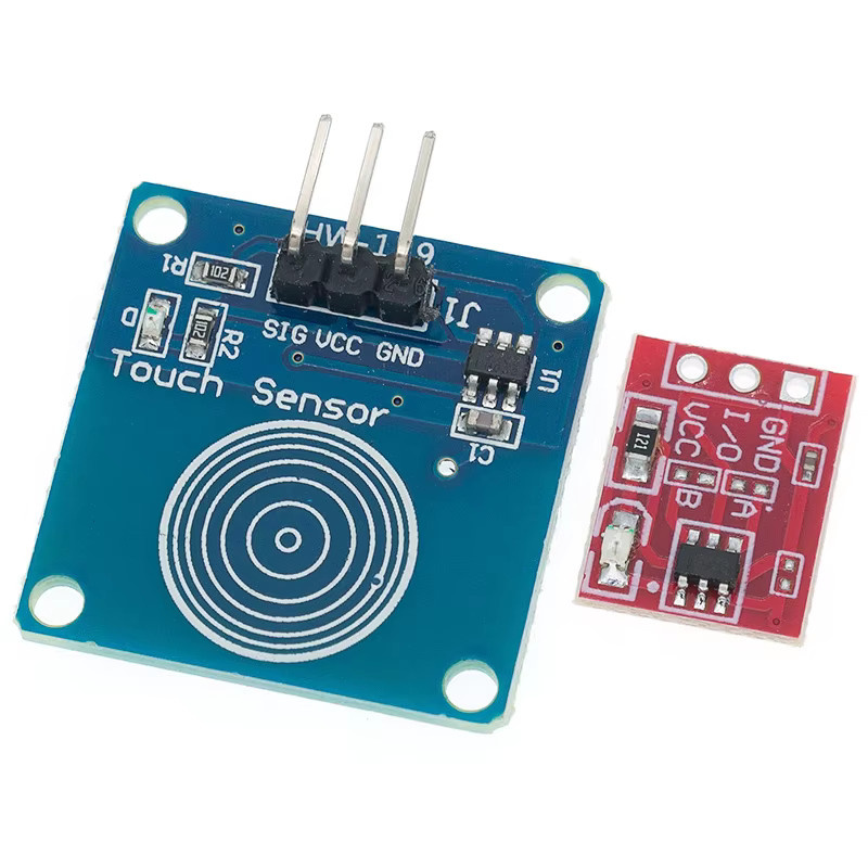 AITEWIN ROBOT TTP223 Kapazitives Touch-Schalter Modul mit Selbst-Locking und No-Locking Funktion in Rot - Bild 2