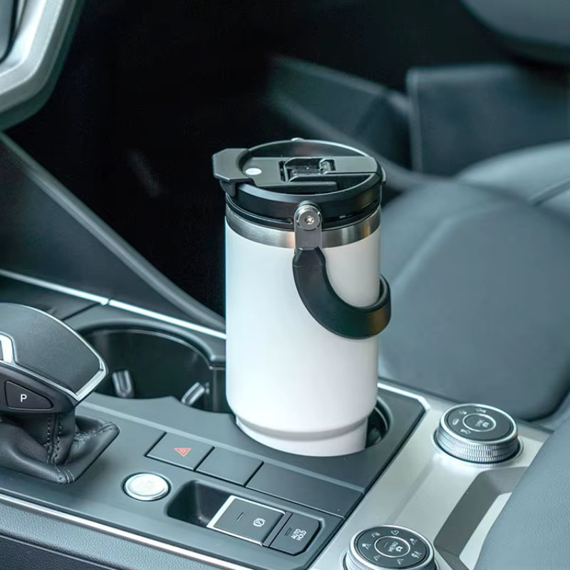 Tyeso Thermo-Becher aus Edelstahl in Schwarz, 900 ml isolierter Tumbler für Heiß- und Kaltgetränke - Bild 3