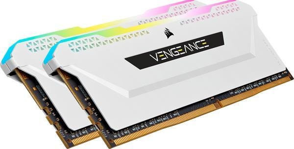 Corsair Vengeance RGB PRO SL DDR4 RAM Kit 16 GB 2 x 8 GB 3200 MHz Weiß - Bild 1