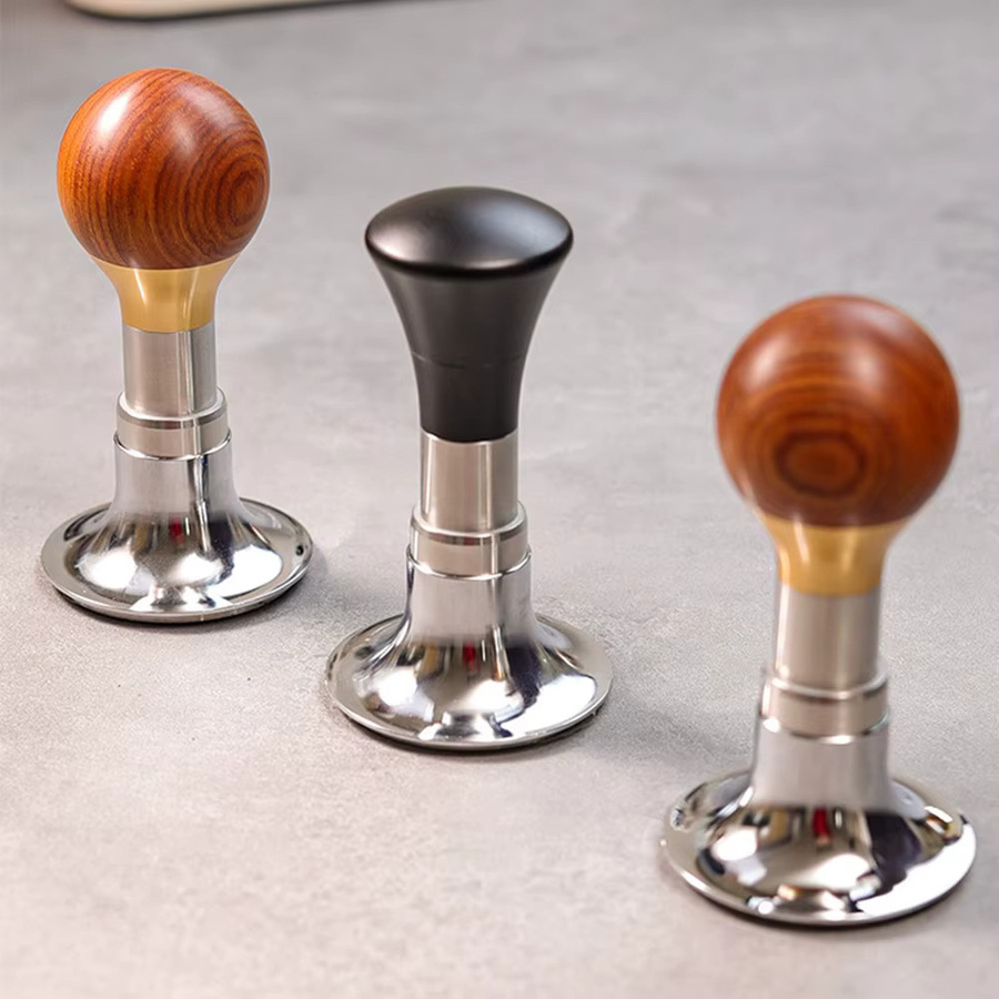 YUAN-ECT Kaffee Tamper mit Konstantdruck und kalibrierter Doppelfeder für Espressomaschinen, Durchmesser: 58,5 mm - Bild 3