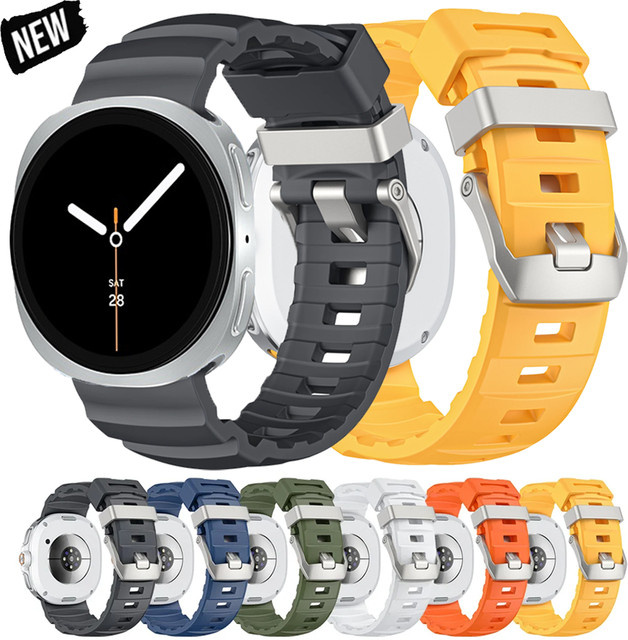 Samsung Uhrenarmband Silikon, Weiß, Unisex - Bild 1