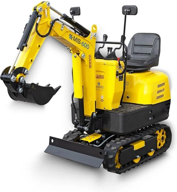 BAMATO Benzin-Minibagger MIB-600 in Gelb - Bild 1