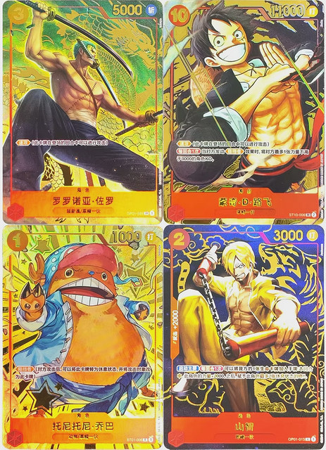 Bandai One Piece Sammelkarten, DIY Monkey D. Ruffy Roronoa Zoro Tony Tony Chopper, chinesische Spiel-Anime-Karten - Bild 1