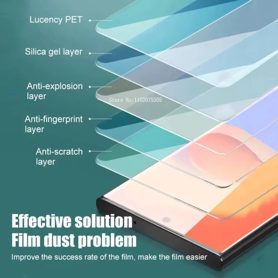 2 Stück Displayschutzfolien aus gehärtetem Glas für Samsung Galaxy S24 S25 Ultra S23 S22 S21 Plus S23 FE Note 20 in Transparent - Bild 2