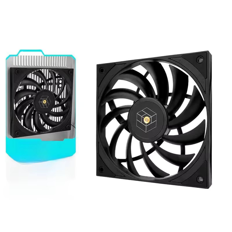 Thermalright TL-H12015 Gehäuselüfter für Computer mit S-FDB V2-Lager in Schwarz-Weiß, B/T/H: 12 x 12 x 1,5 cm - Bild 7