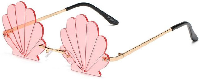 Yiran glasses Sonnenbrille, randlos, Cat-Eye, pink, Damen - Bild 1