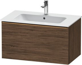 Duravit Waschtischunterschrank D-Neo, wandhängend, braun und weiß, B/T/H: 81 x 46,2 x 44 cm - Bild 1