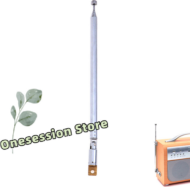 eelhoe 7-teiliges Teleskopantennen-Set in Silber als universeller Ersatz für Radio, Fernseher und Stereoanlagen - Bild 1