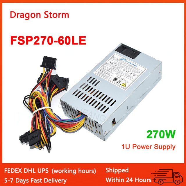 FSP Netzteil FSP270-60LE 270W 220V in Silber für NAS und Desktop-Computer mit Silent Fan und 20Pin+4Pin Anschluss - Bild 1