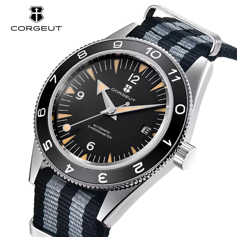 Corgeut Armbanduhr, Automatik, Edelstahl, 41 mm, Blau, Herren - Bild 3