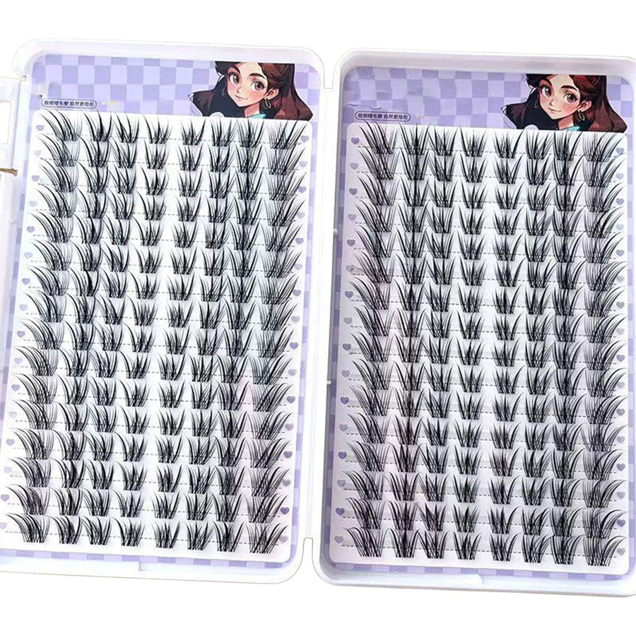 Künstliche Wimpern, Black, 10/32 Reihen, Unisex - Bild 5