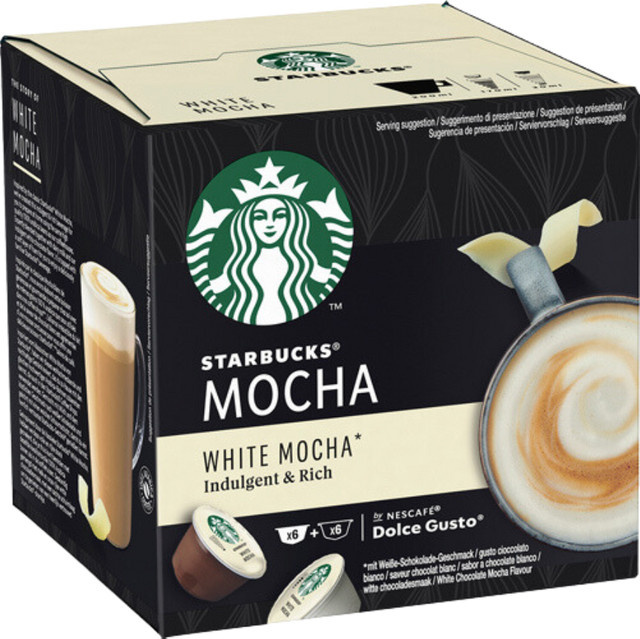 Starbucks White Mocha, Kaffeekapseln, Dolce Gusto, 12 x 123 g - Bild 1