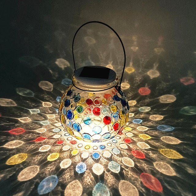 LED Solar Glas Flaschen Tischlampe für Garten und Terrasse als dekoratives Outdoor Nachtlicht - Bild 1
