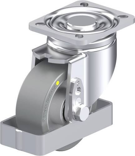Blickle Stahlblech-Lenkrolle LH-ALTH 100K-1-AS-FS in Silber, Rad-Durchmesser: 100 mm, Tragfähigkeit: 350 kg - Bild 1
