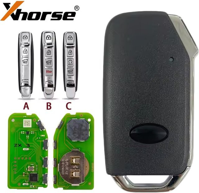 Xhorse XZKA82EN Universal PCB Board für Hyundai Kia Smart Key VVDI Fernbedienung mit 3/4 Tasten und Schlüsselgehäuse - Bild 1
