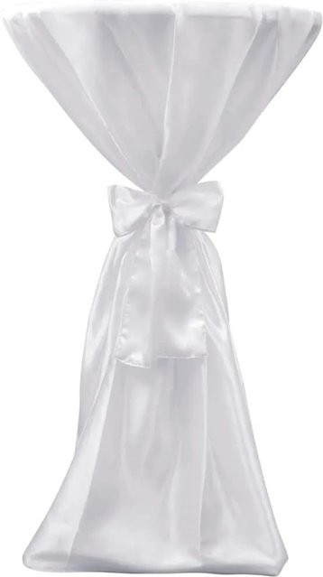 2er-Set vidaXL Stehtischhusse in Weiß, Höhe: 70 cm - Bild 1