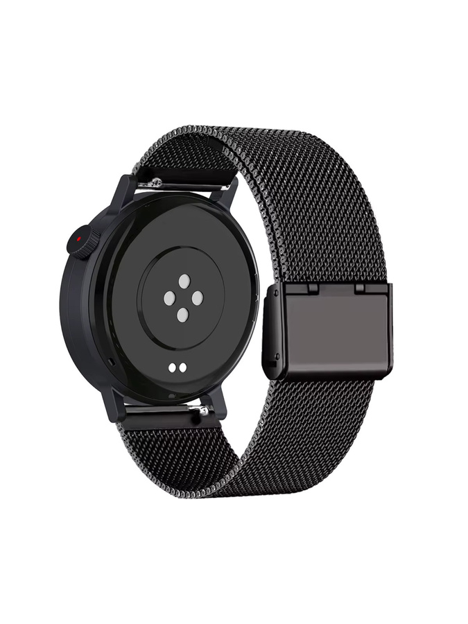 DAINU Uhrenarmband Edelstahlgeflecht, Milanaise, Schwarz, Unisex, CMF Watch Pro 2 - Bild 4