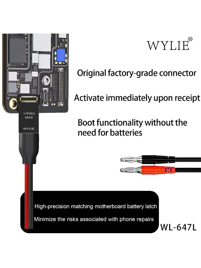 WYLIE Testkabel für Telefon-Stromversorgung zur effizienten externen Prüfung der IP6-17-Serie - Bild 6