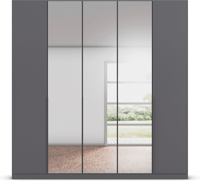 RAUCH Alabama Drehtürenschrank mit Spiegel in Graumetallic, B/H: 210 x 226 cm - Bild 1