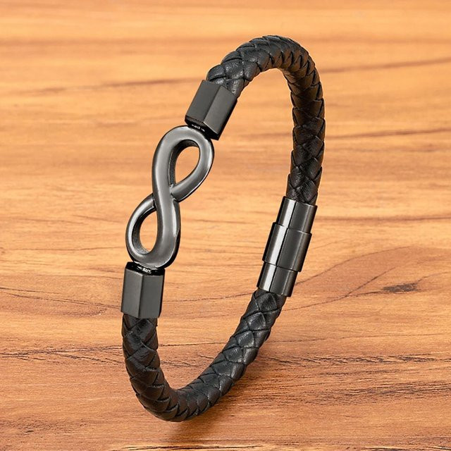 XQNI Armband, Leder, Edelstahl, Herren - Bild 1