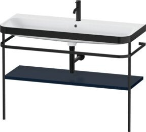 Duravit Möbelwaschtisch-Kombi Happy D.2 Plus mit Konsole und 1 Handlauf in Blau s-matt, B: 117,5 cm, T: 49 cm - Bild 1