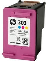 HP Tinte Nr. 303 Dreifarbig Cyan Pink Gelb Multicolour für Inkjet-Drucker Envy Photo 6230 7830 7130 - Bild 1