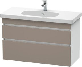 Duravit Waschtischunterschrank DuraStyle in Weiss, wandhängend, 2 Schubladen, B: 100 cm, T: 45,3 cm, H: 61 cm - Bild 1