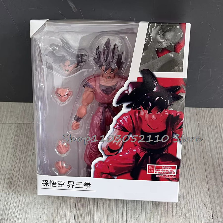 S.H.Figuarts Dragon Ball Z Son Goku Kaiouken Black Wukong Actionfigur, Schwarz, ab 3 Jahren - Bild 3