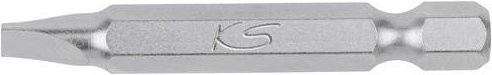 KS Tools CLASSIC Schlitz-Bit 1/4 Zoll, Farbe: Silber, Breite: 6 mm, Länge: 50 mm - Bild 1