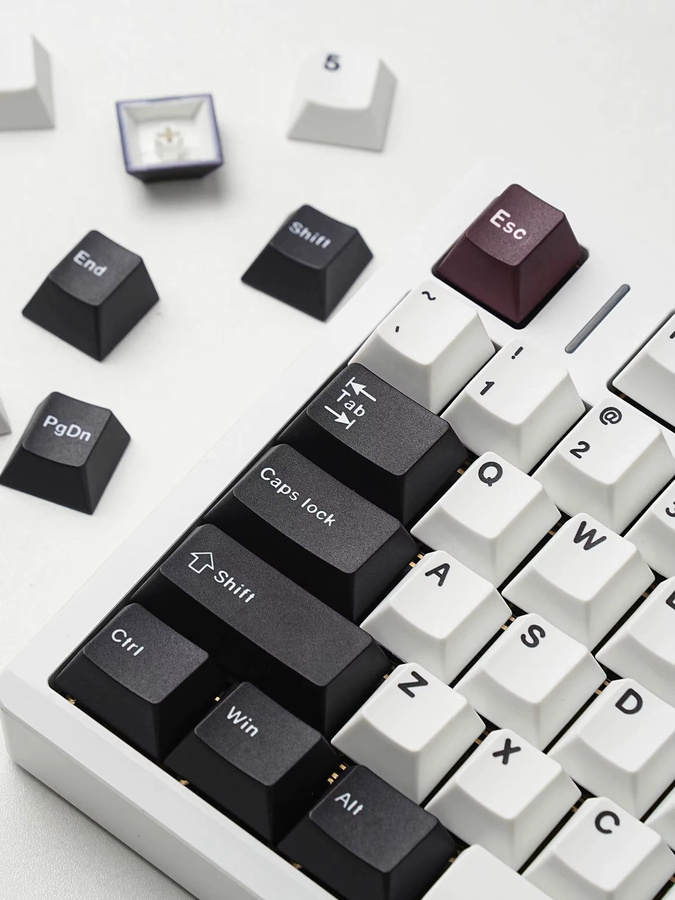 Jaycomia GMK Deep Well Tastenkappen Set mit 143 Tasten für mechanische Tastaturen in Multicolour, kompatibel mit ISO ANSI ABTN2 und verschiedenen Sprachen wie Deutsch, Koreanisch, Spanisch, Arabisch, Französisch und Russisch - Bild 5