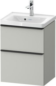 Duravit Waschtischunterschrank D-Neo Wandhängend, Schwarz/Grau, B/T/H: 48,4 x 37,2 x 62,5 cm - Bild 1
