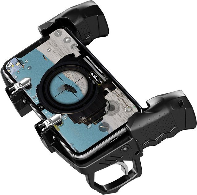 mfySpace Multifunktionales Handy Gamepad mit mechanischen Tasten für mobile Smartphones von 4,7 bis 6,5 Zoll in Grau - Bild 1