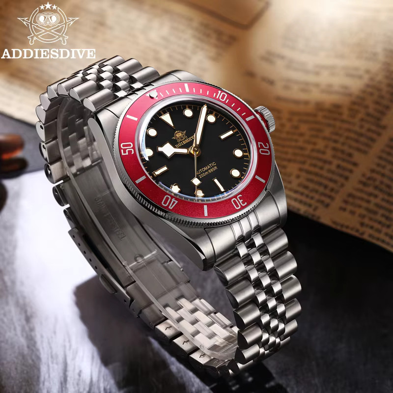ADDIESDIVE Armbanduhr, Automatik, Edelstahl, Saphirglas, 39 mm, Herren - Bild 3