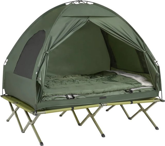 SoBuy 4in1 Campingzelt mit Campingliege OGS32 Grün - Bild 4