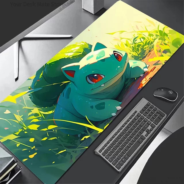 Potdemiel Mauspad Pokemon Bulbasaur Anime aus PU-Leder in Multicolour - Bild 1