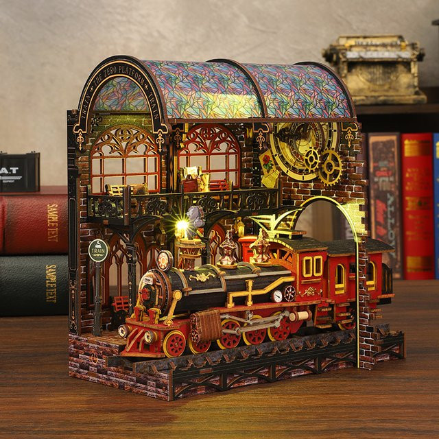 zuuton DIY Buch Nook Kit, 3D Holz Puzzle, Set - Bild 1