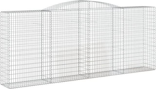 vidaXL Gabione mit Hochbogen aus Eisen, B/T/H: 400 x 50 x 160/180 cm - Bild 1