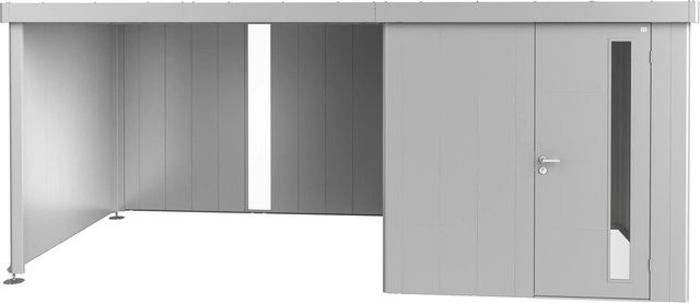 Biohort Seitendach Neo aus Stahlblech in Silber-Metallic, Breite: 300 cm - Bild 2