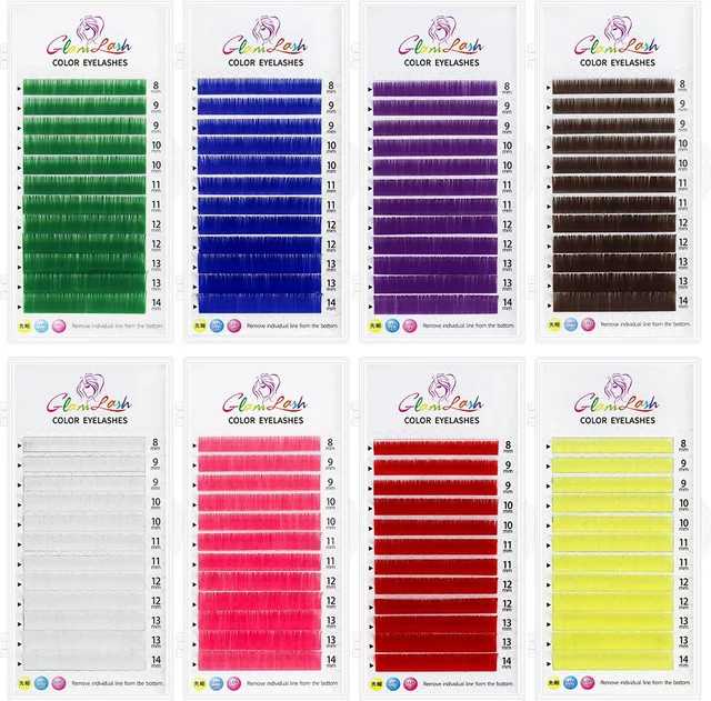 GLAMLASH Color Lash Wimpernverlängerungen, Gelb - Bild 1