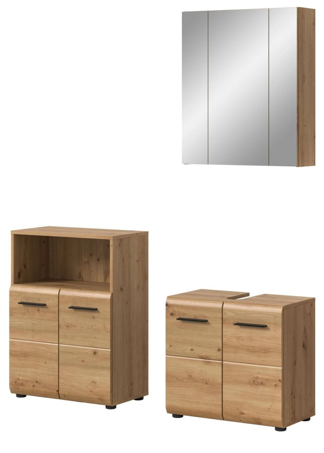 Badmöbel Set Cover von Inn.Furn in Eiche Matt, 3-teilig, Breite: 135 cm - Bild 3