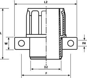 Hellermann Tyton Wellschlauchhalter FG45-UH - Bild 1