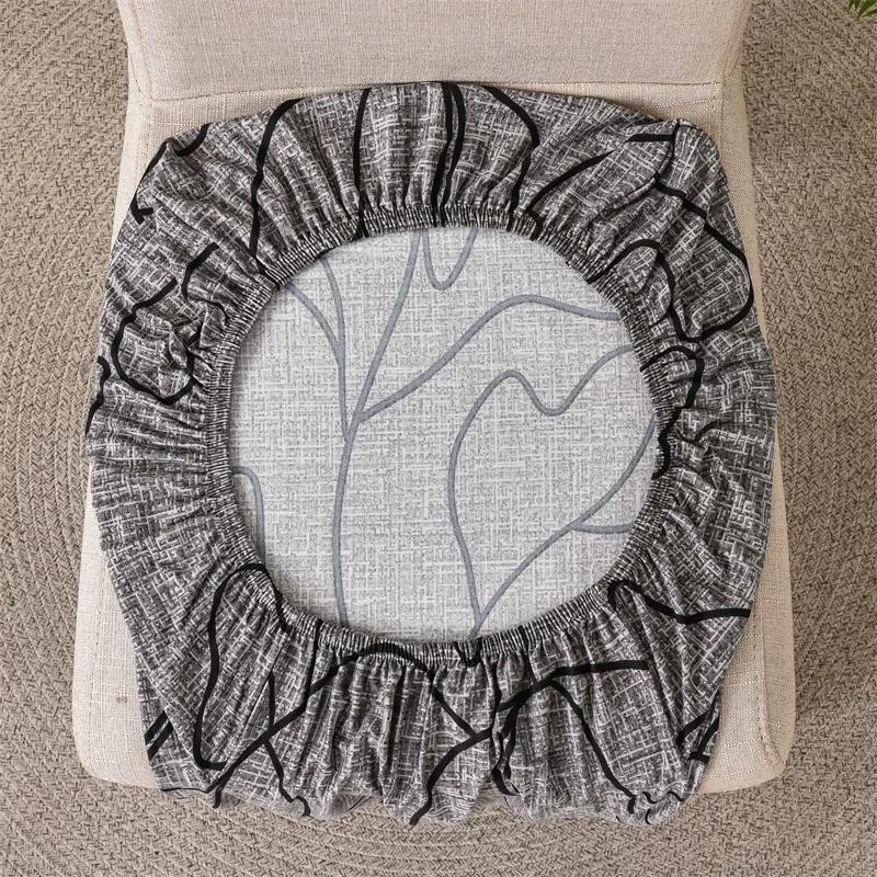Bestbags Elastischer Stuhlbezug mit Blumenmuster in Grau für Esszimmer und Bankette - Bild 1