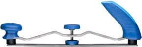 PFERD Karosseriefeilen-Halter Typ KFH in Blau für Feilblätter 350 mm, ergonomisch und stufenlos justierbar - Bild 1