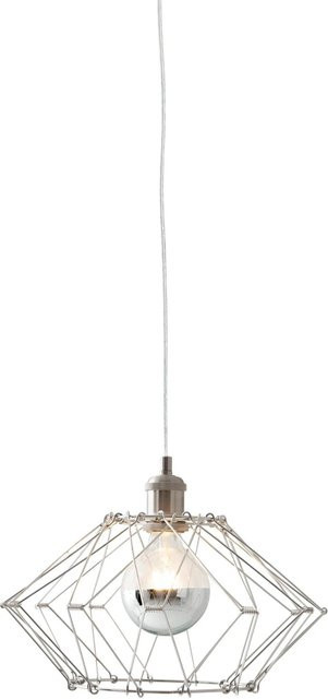Näve Pendelleuchte Fyn aus Metall in Silberfarben, Durchmesser: 40 cm, Höhe: 120 cm - Bild 1