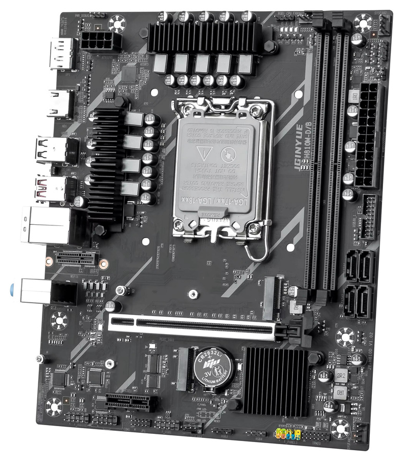 Intel H810 Micro-ATX Motherboard LGA1851 für Intel Core Ultra 200 Serie, DDR5, Schwarz - Bild 3
