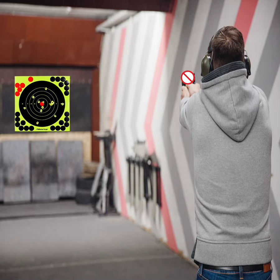 Runde Zielaufkleber für Schießsport und Jagd, selbstklebende Zielpunkte in Mehrfarben, Durchmesser: 20,32 cm - Bild 5